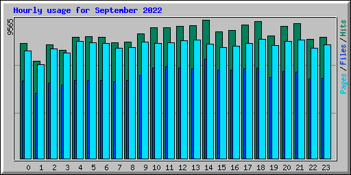 Hourly usage for September 2022