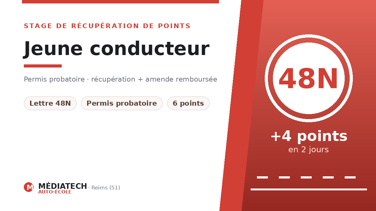 Stage de récupération de points pour jeune conducteur en permis probatoire