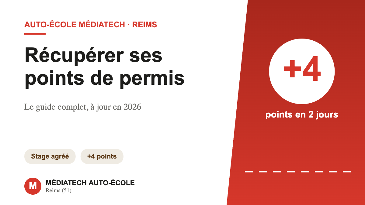 Récupérer ses points de permis — Médiatech